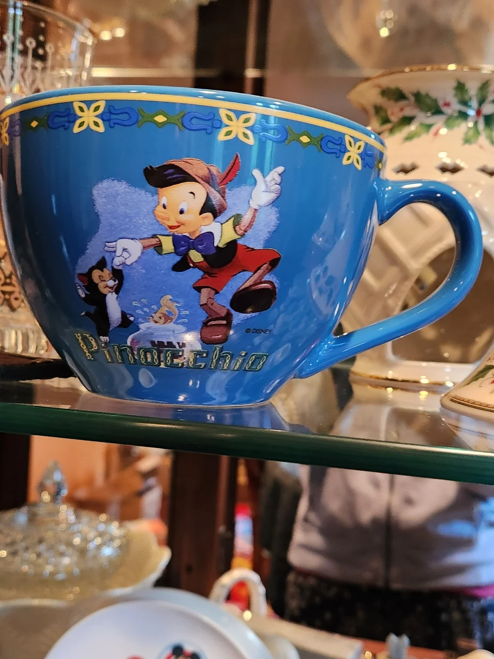 Pinocchio Blue Collectible Character Mug